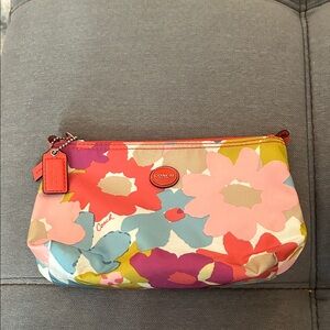 Coach Floral Cosmetic Bag - Pink, Blue, Yellow